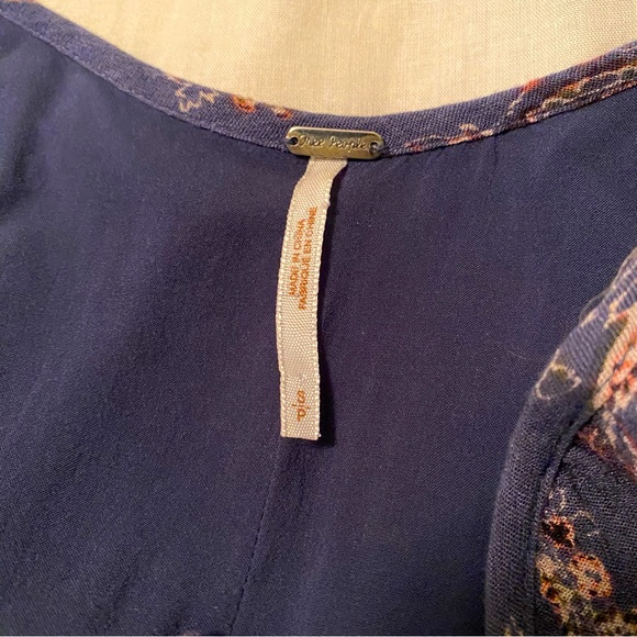 Free People Lucky Loosey Indigo Dress - Picture 8 of 9